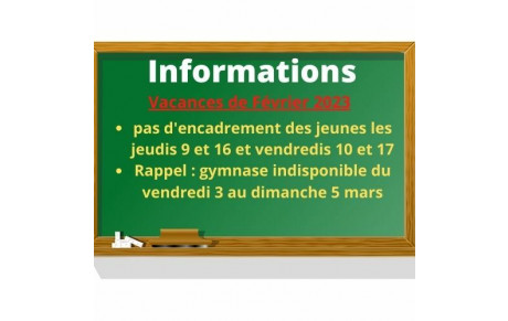 Vacances de Février